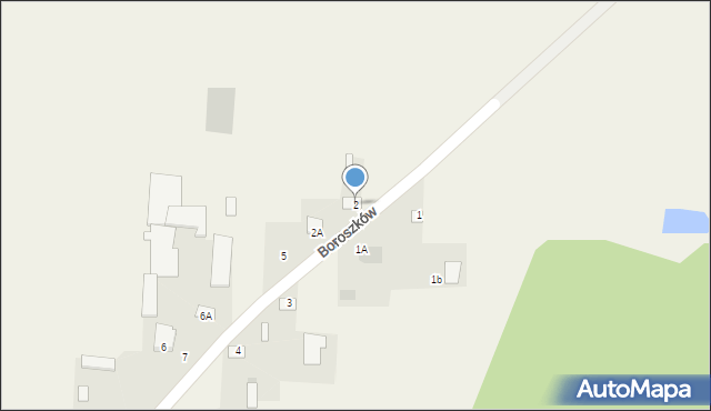 Boroszków, Boroszków, 2, mapa Boroszków