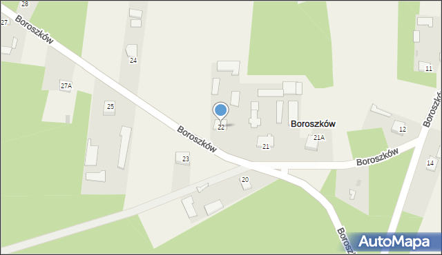 Boroszków, Boroszków, 22, mapa Boroszków