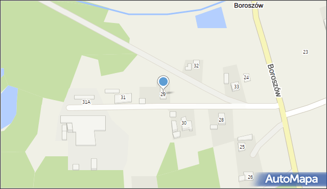 Boroszów, Boroszów, 29, mapa Boroszów