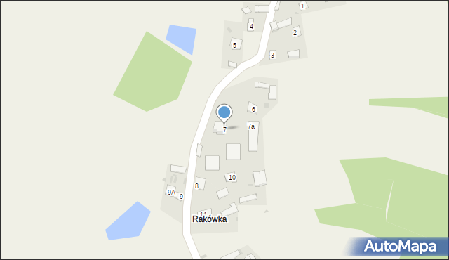 Borów, Borów, 7, mapa Borów