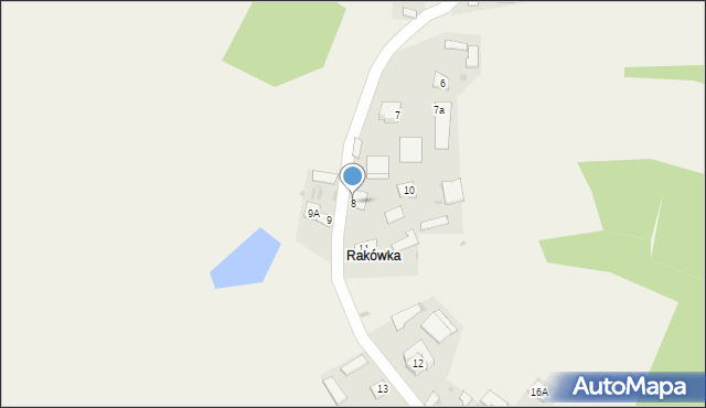 Borów, Borów, 8, mapa Borów