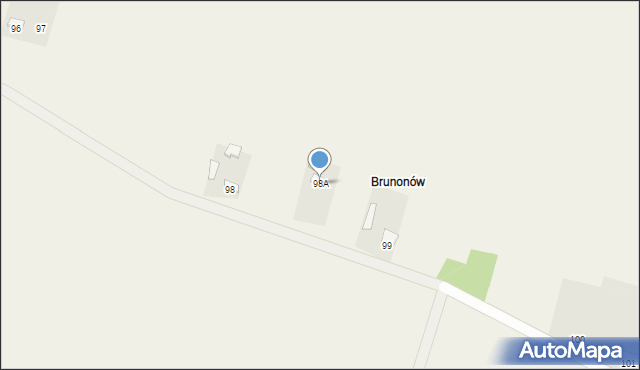 Borów, Borów, 98A, mapa Borów