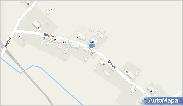 Borów, Borów, 39, mapa Borów