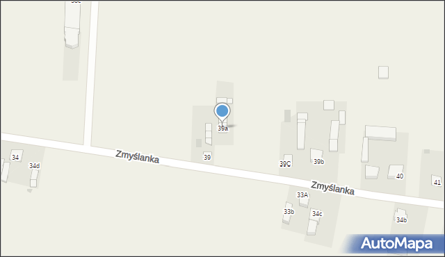 Borów, Borów, 39a, mapa Borów