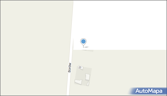 Borów, Borów, 19, mapa Borów