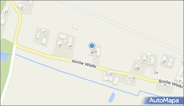 Borów Wielki, Borów Wielki, 20, mapa Borów Wielki