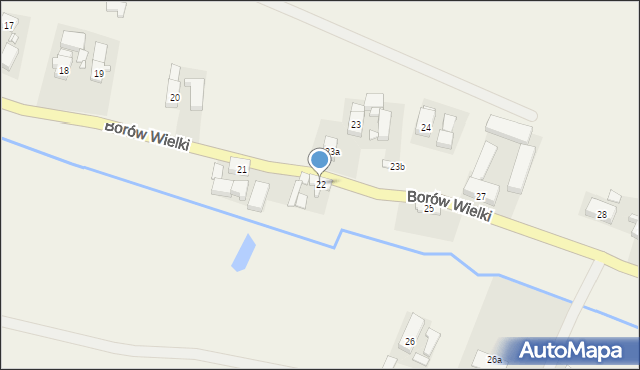 Borów Wielki, Borów Wielki, 22, mapa Borów Wielki