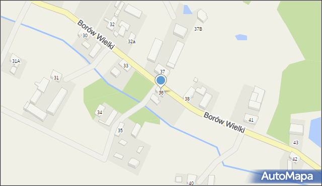 Borów Wielki, Borów Wielki, 36, mapa Borów Wielki