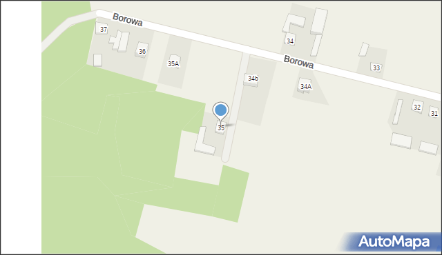 Borowa, Borowa, 35, mapa Borowa