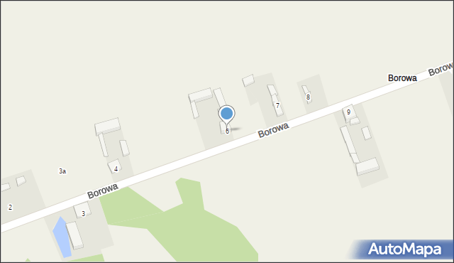 Borowa, Borowa, 6, mapa Borowa