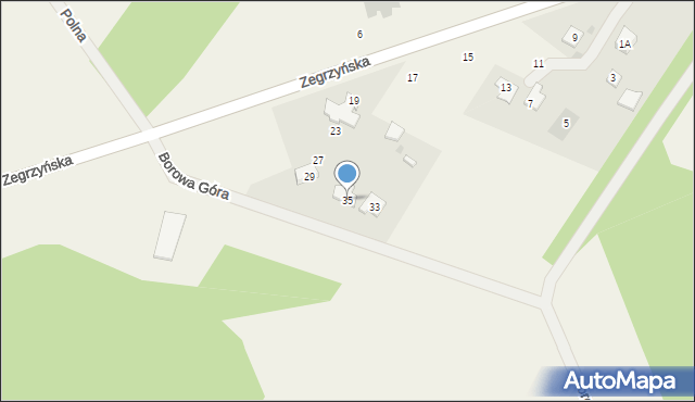 Borowa Góra, Borowa Góra, 35, mapa Borowa Góra