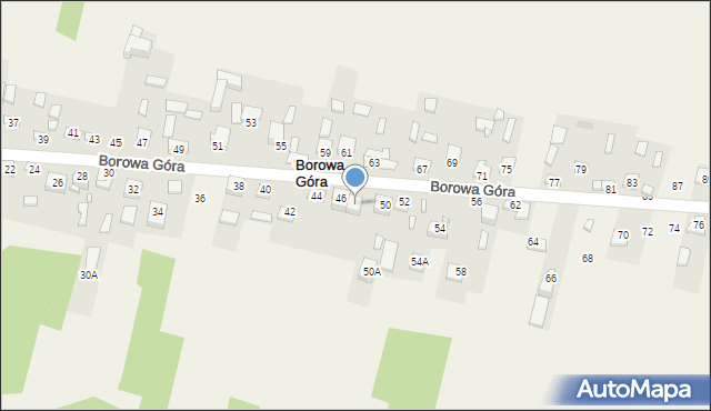 Borowa Góra, Borowa Góra, 48, mapa Borowa Góra