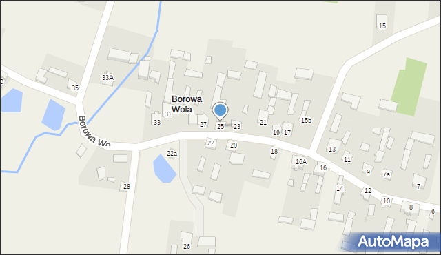Borowa Wola, Borowa Wola, 25, mapa Borowa Wola