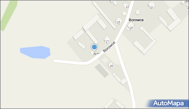 Borowce, Borowce, 19, mapa Borowce