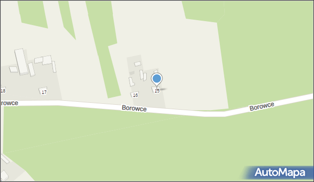 Borowce, Borowce, 15, mapa Borowce