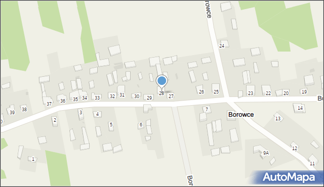 Borowce, Borowce, 28, mapa Borowce