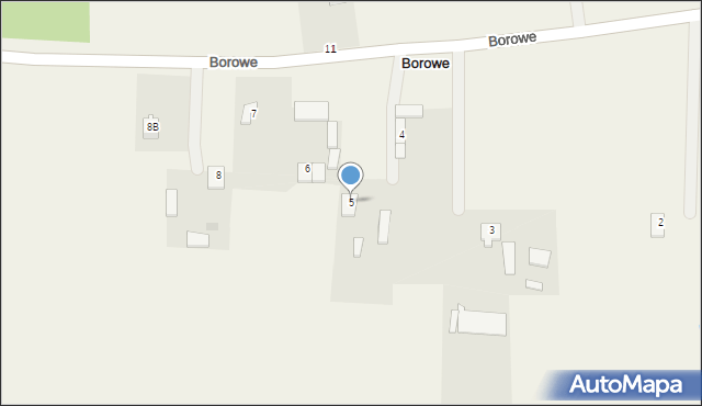 Borowe, Borowe, 5, mapa Borowe