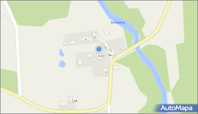 Borowe, Borowe, 7, mapa Borowe