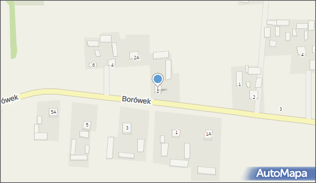 Borówek, Borówek, 2, mapa Borówek