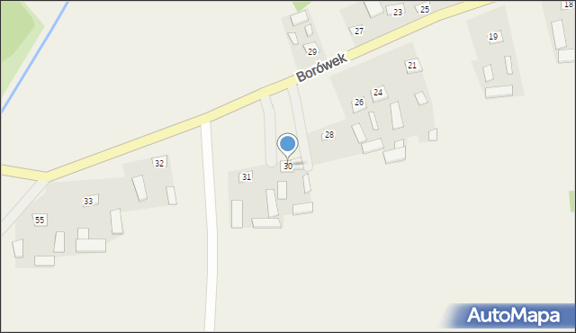 Borówek, Borówek, 30, mapa Borówek