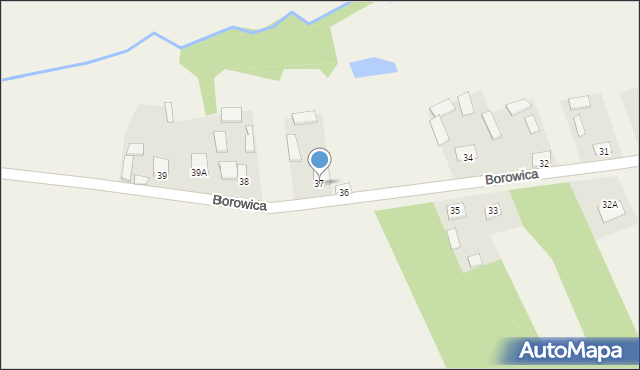 Borowica, Borowica, 37, mapa Borowica