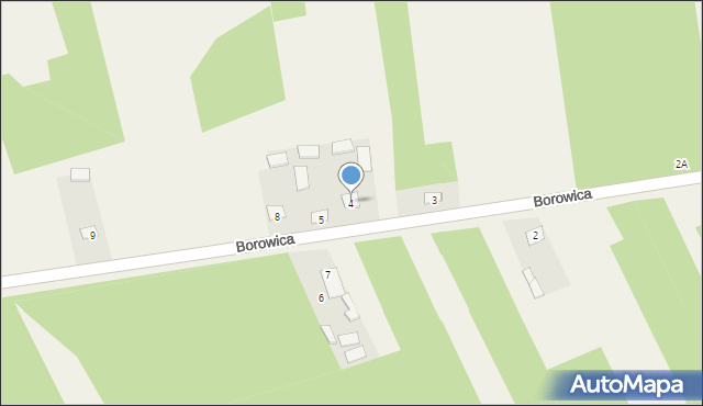 Borowica, Borowica, 4, mapa Borowica