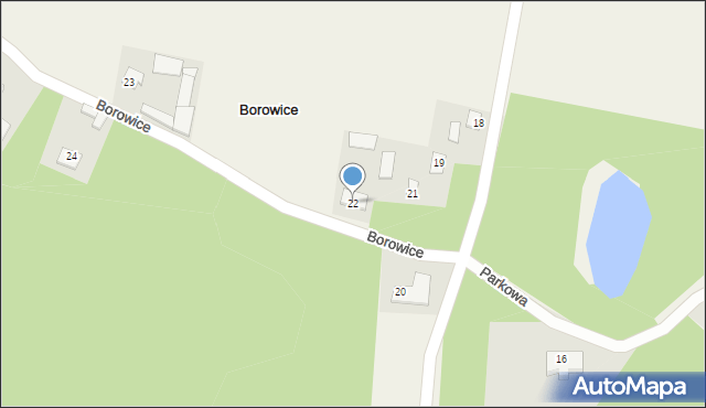 Borowice, Borowice, 22, mapa Borowice