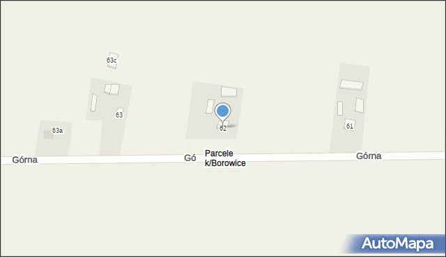 Borowice, Borowice, 62, mapa Borowice