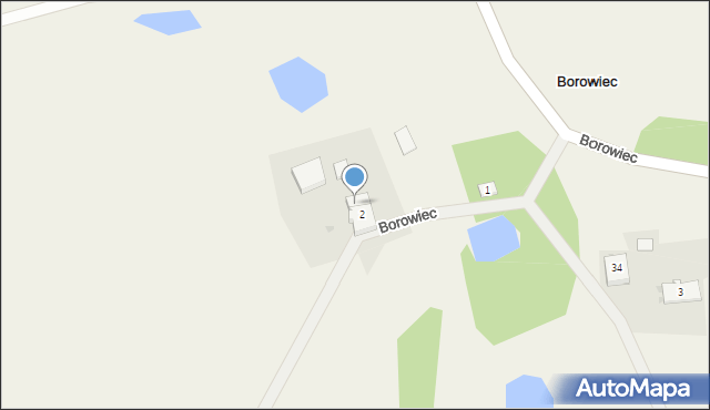 Borowiec, Borowiec, 2a, mapa Borowiec