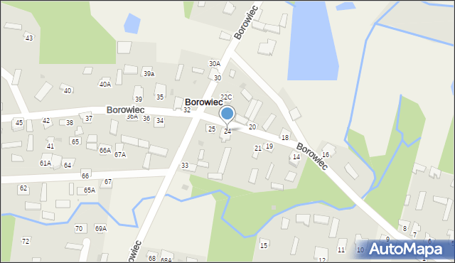 Borowiec, Borowiec, 24, mapa Borowiec