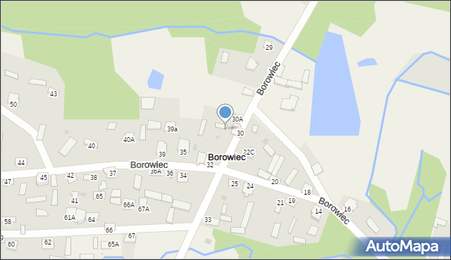 Borowiec, Borowiec, 31, mapa Borowiec