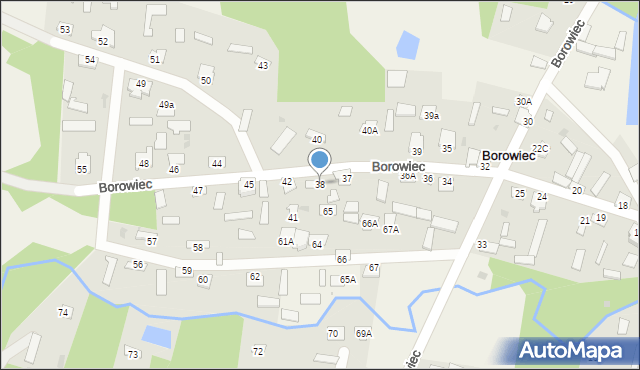 Borowiec, Borowiec, 38, mapa Borowiec