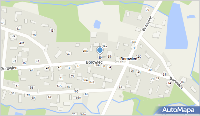 Borowiec, Borowiec, 39, mapa Borowiec