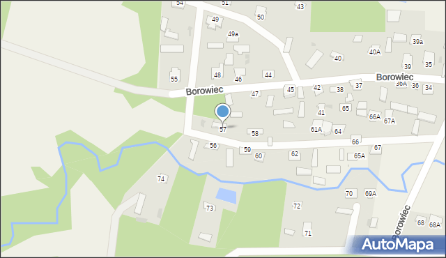 Borowiec, Borowiec, 57, mapa Borowiec