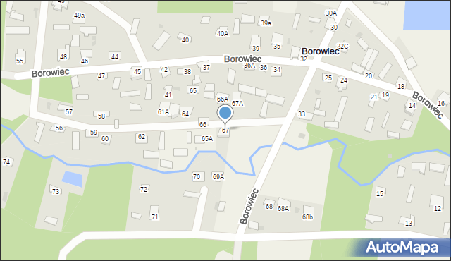 Borowiec, Borowiec, 67, mapa Borowiec