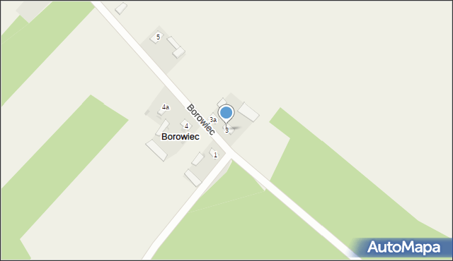 Borowiec, Borowiec, 3, mapa Borowiec