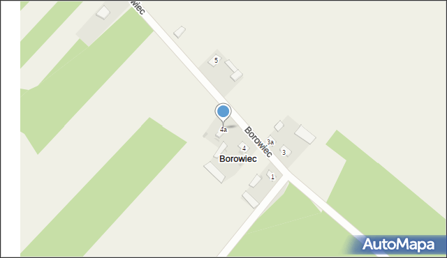 Borowiec, Borowiec, 4a, mapa Borowiec