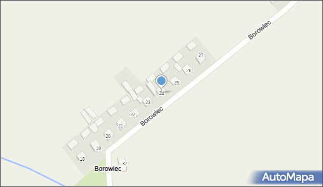 Borowiec, Borowiec, 24, mapa Borowiec