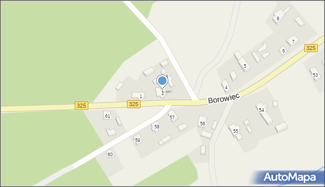 Borowiec, Borowiec, 2, mapa Borowiec