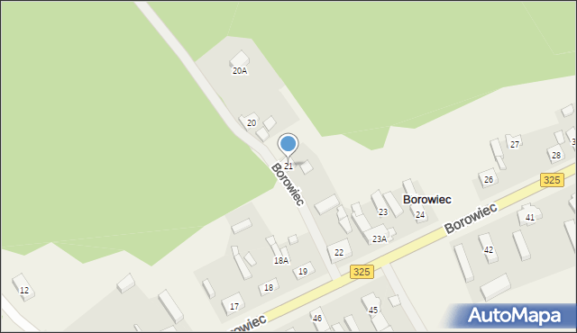 Borowiec, Borowiec, 21, mapa Borowiec