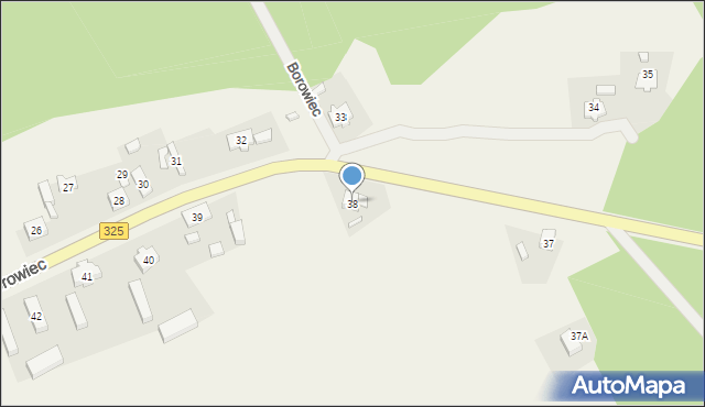 Borowiec, Borowiec, 38, mapa Borowiec