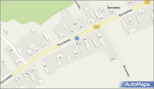 Borowiec, Borowiec, 47, mapa Borowiec