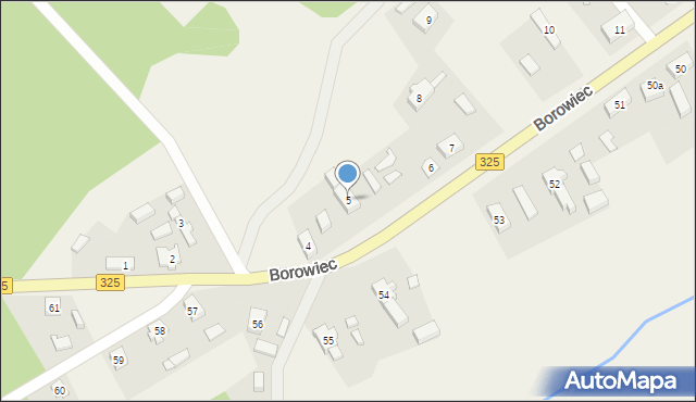 Borowiec, Borowiec, 5, mapa Borowiec
