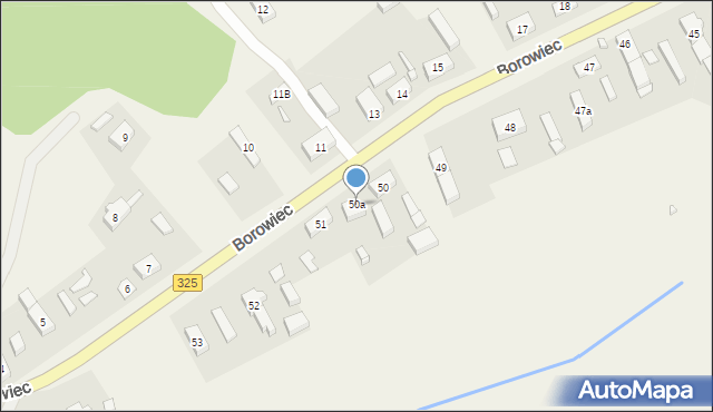 Borowiec, Borowiec, 50a, mapa Borowiec