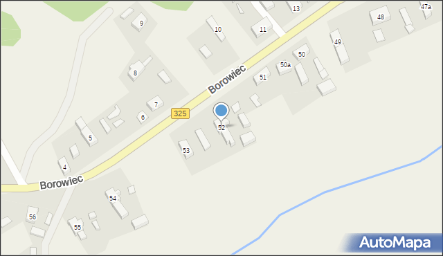 Borowiec, Borowiec, 52, mapa Borowiec