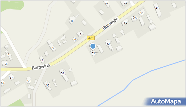 Borowiec, Borowiec, 53, mapa Borowiec