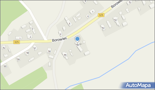 Borowiec, Borowiec, 54, mapa Borowiec