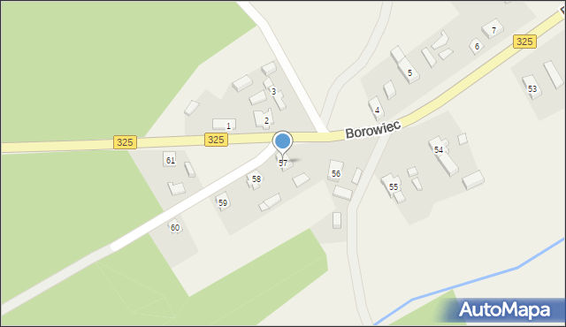 Borowiec, Borowiec, 57, mapa Borowiec