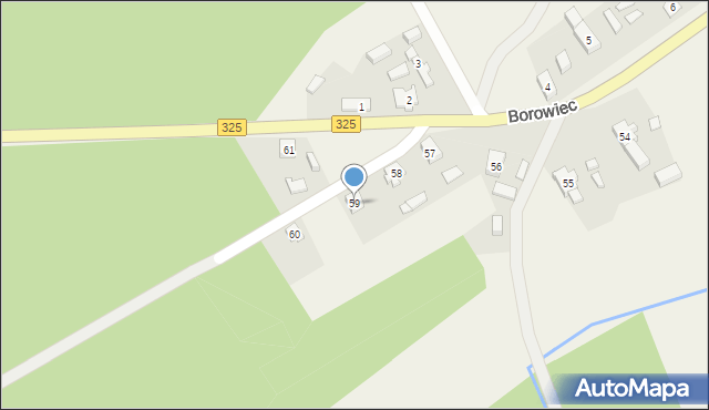 Borowiec, Borowiec, 59, mapa Borowiec