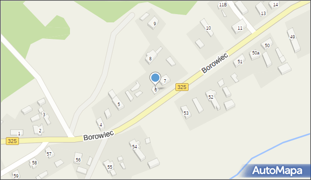 Borowiec, Borowiec, 6, mapa Borowiec